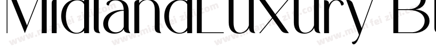 MidlandLuxury Black字体转换